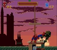 une photo d'Ã©cran de Spider-Man sur Nintendo Super Nes